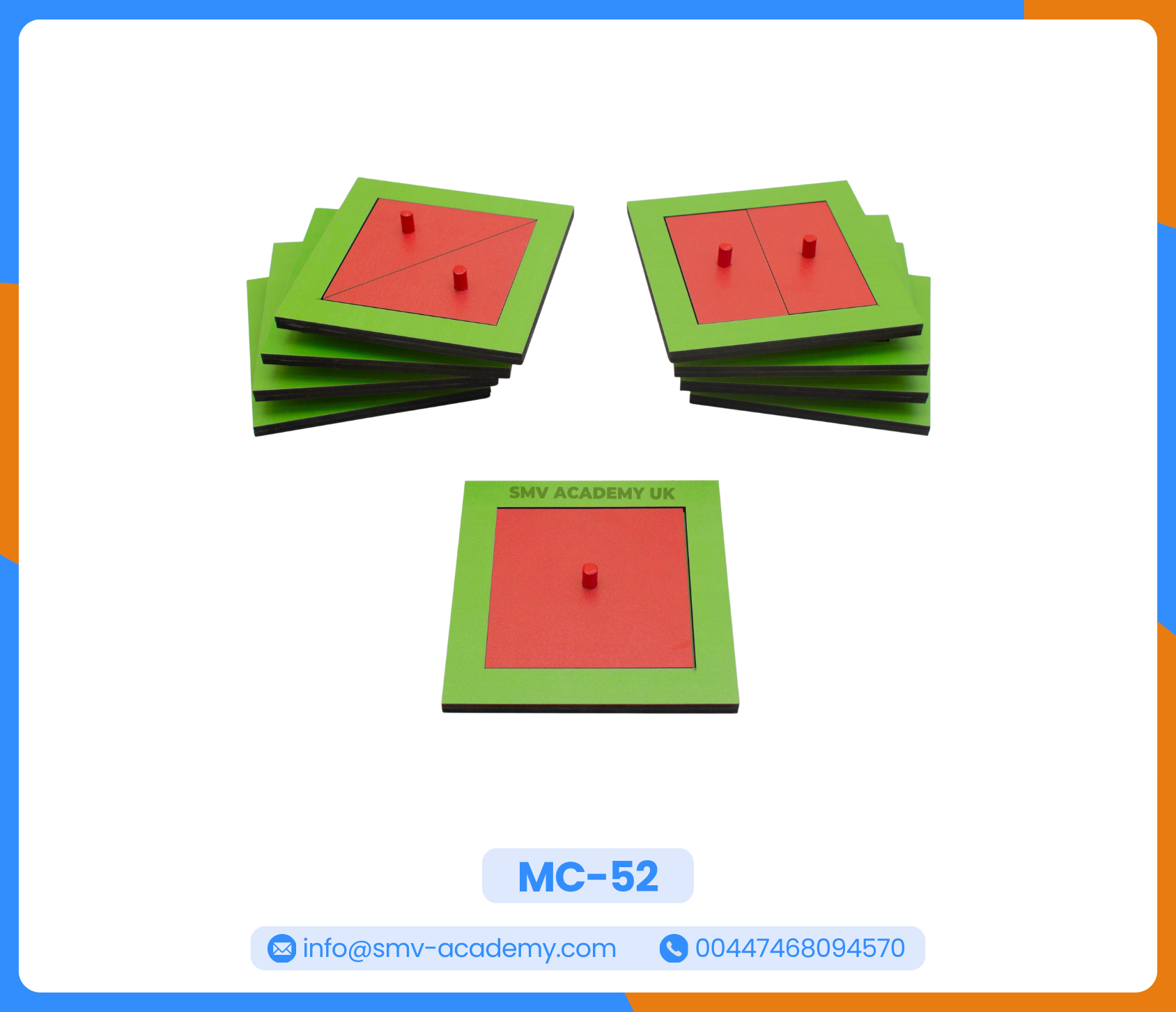 كسور المربع - Wooden Square Fractions